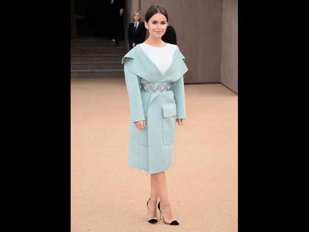 Miroslava Duma au défilé Burberry Prorsum