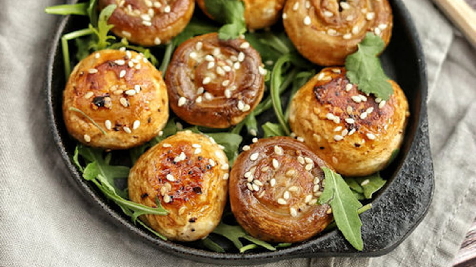 Champignons Lou rôtis à l'asiatique