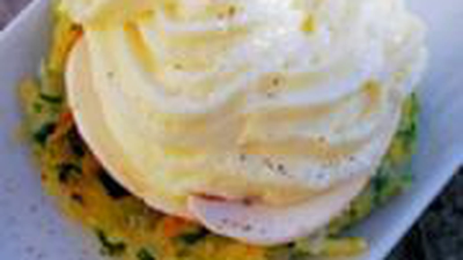 Mousse de raclette sur galette