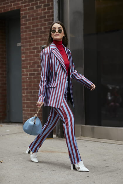 Le total look rayure