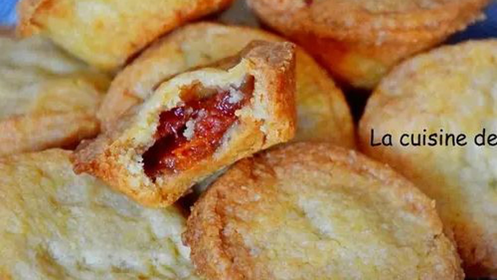 Petits sablés fourrés à la confiture de kaki