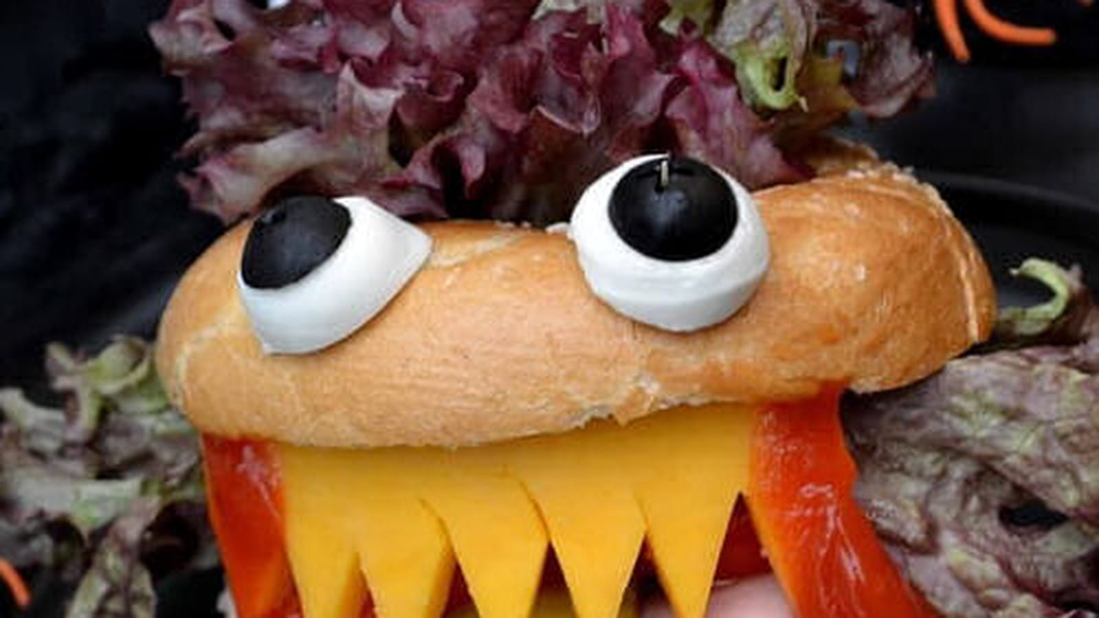 Bagel monstrueux d'Halloween