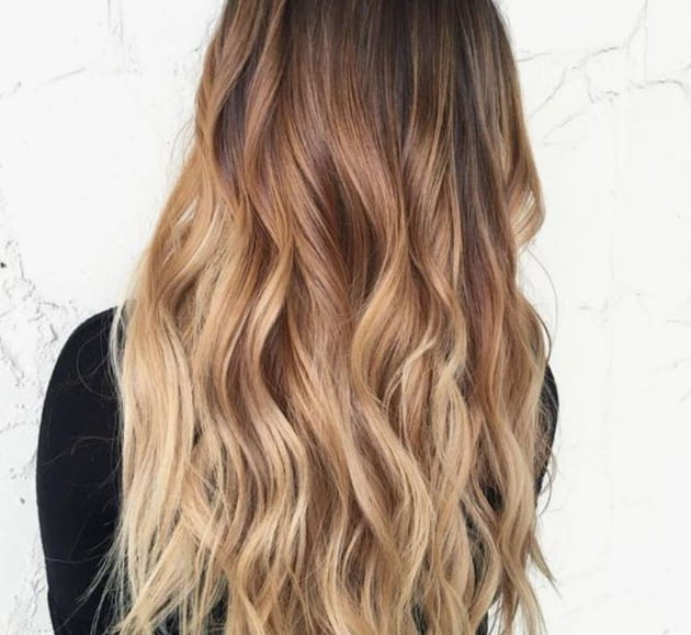 Balayage blond ombré