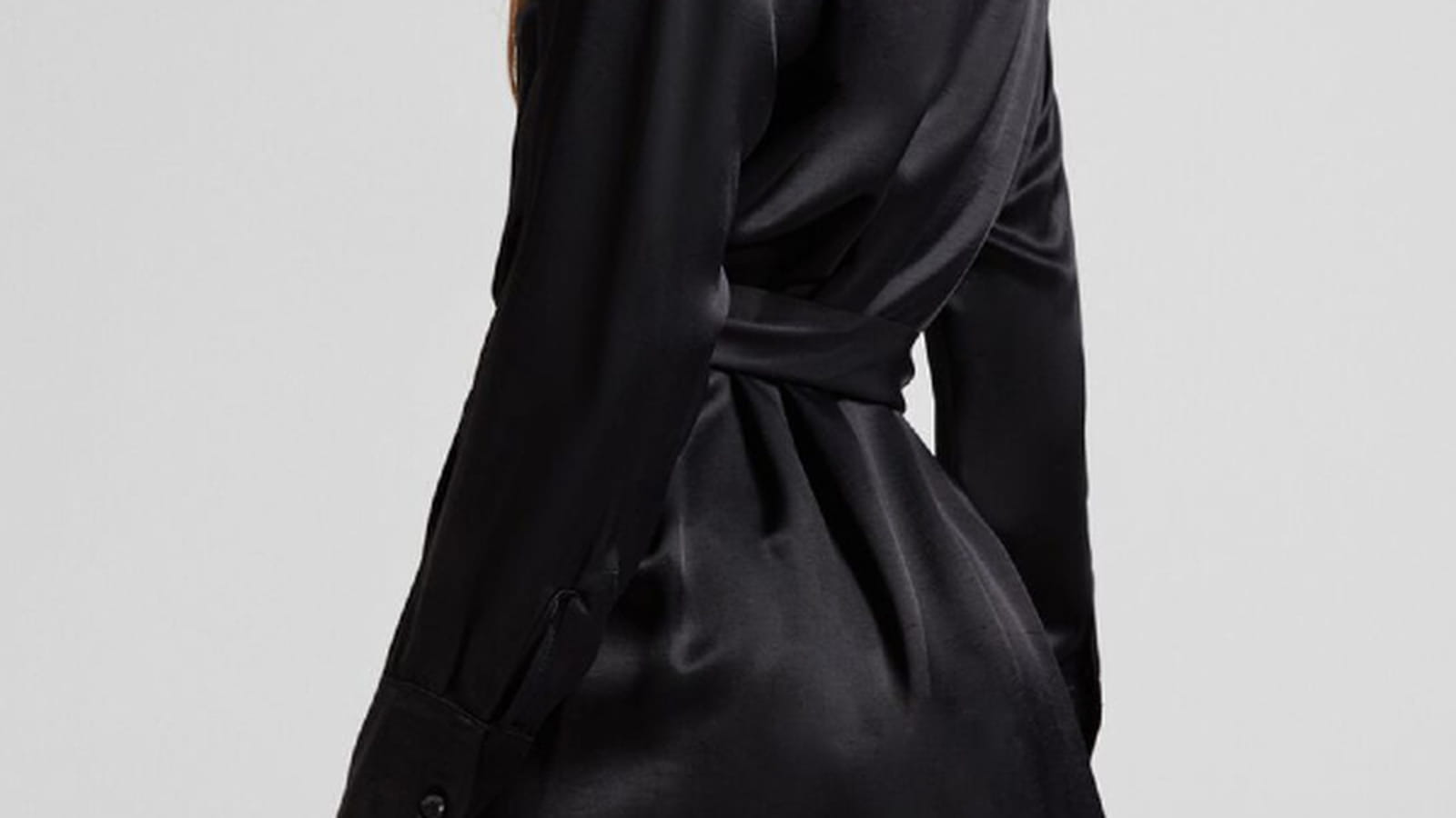 Robe noire Bershka