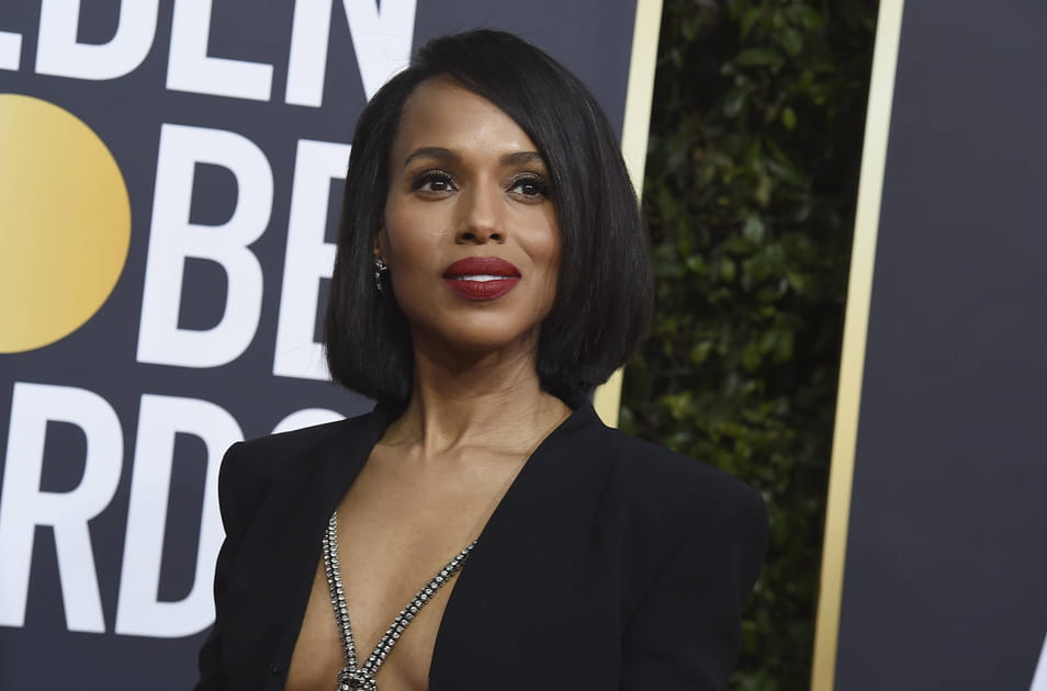 Kerry Washington et sa bouche rouge matte