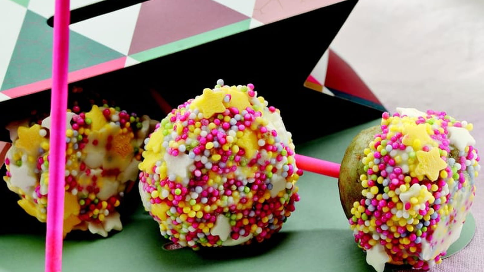 Cake Pop thé vert - chocolat blanc