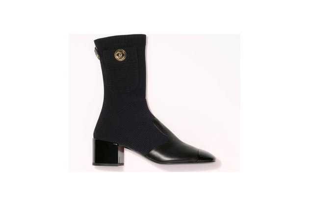 Bottines noires de Chanel
