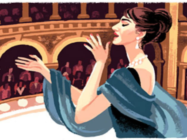 Maria Callas, à l'honneur avec un doodle