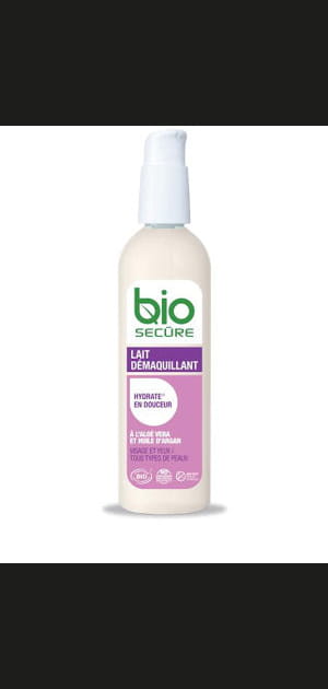 Le lait d&eacute;maquillant de BioSecure