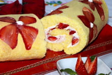 Génoise roulée aux fraises et crème au mascarpone : Etape 2