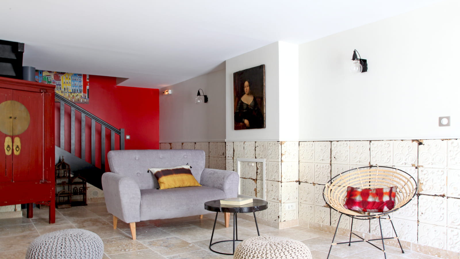 Salon aux accents asiatiques