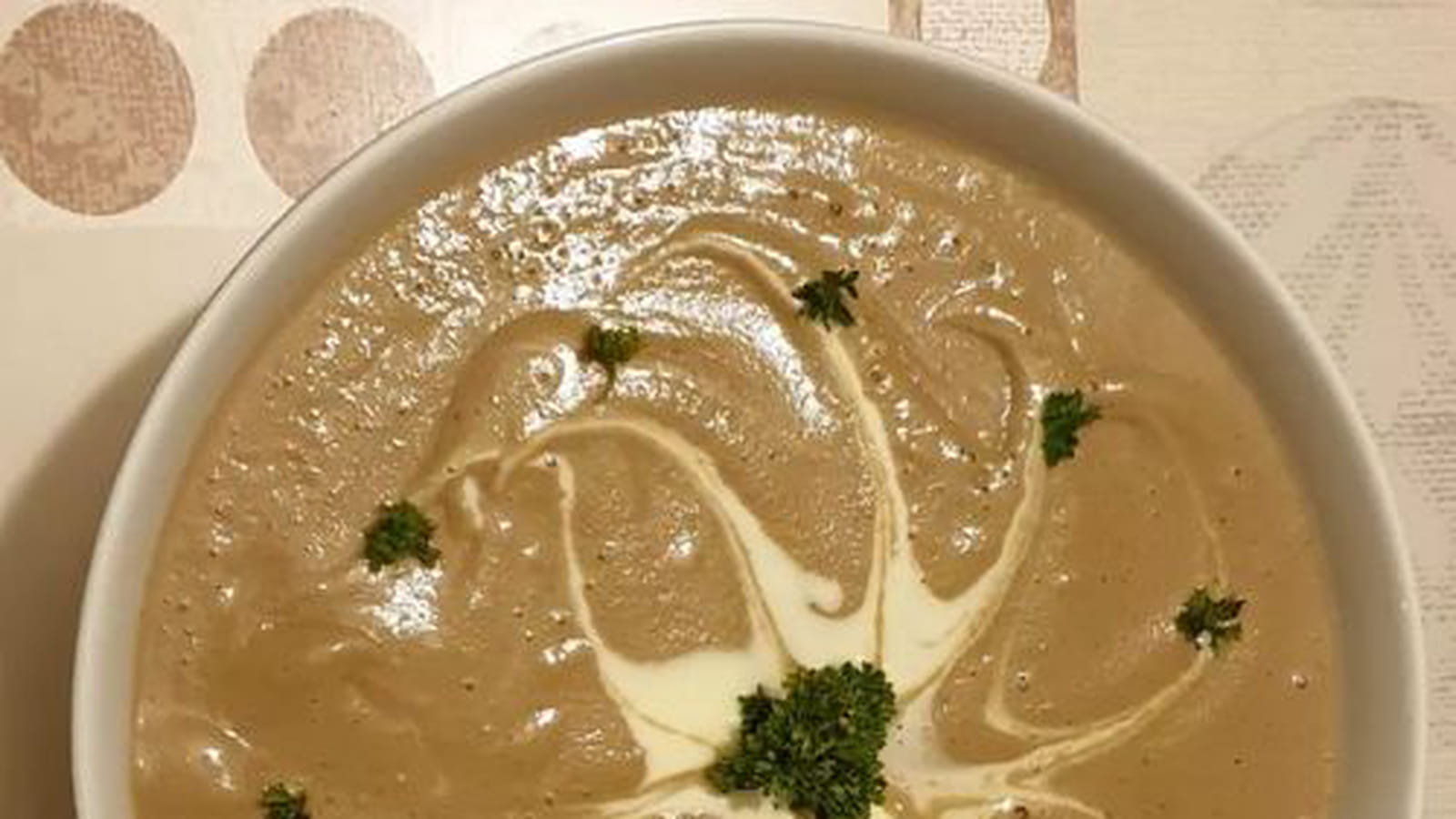 Velouté de cèpes à la Ricotta
