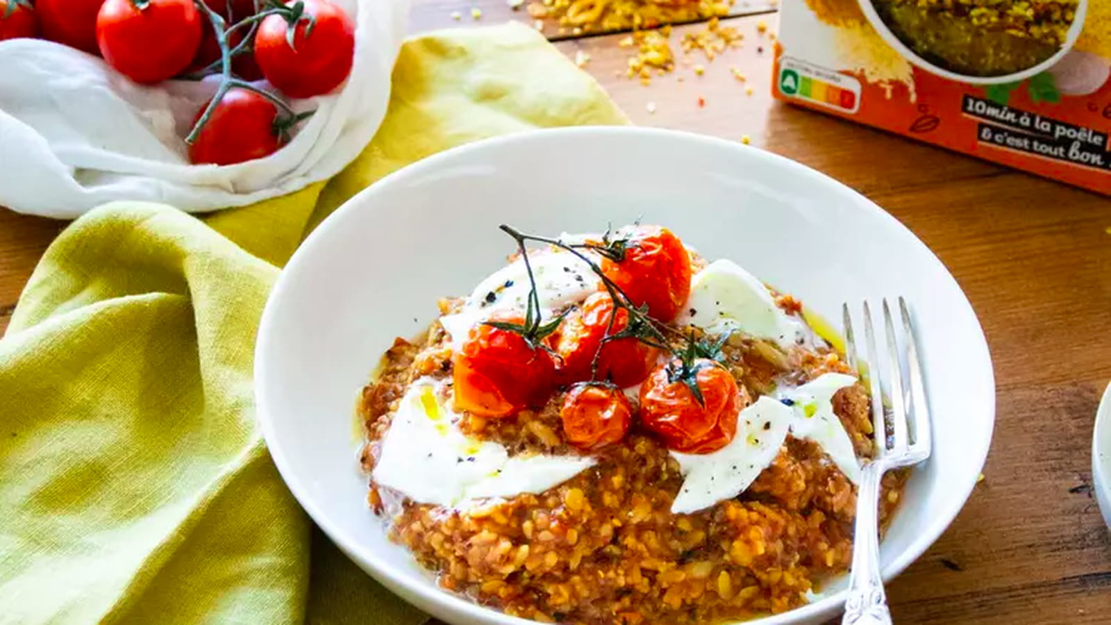 Comme un risotto tomate & burrata