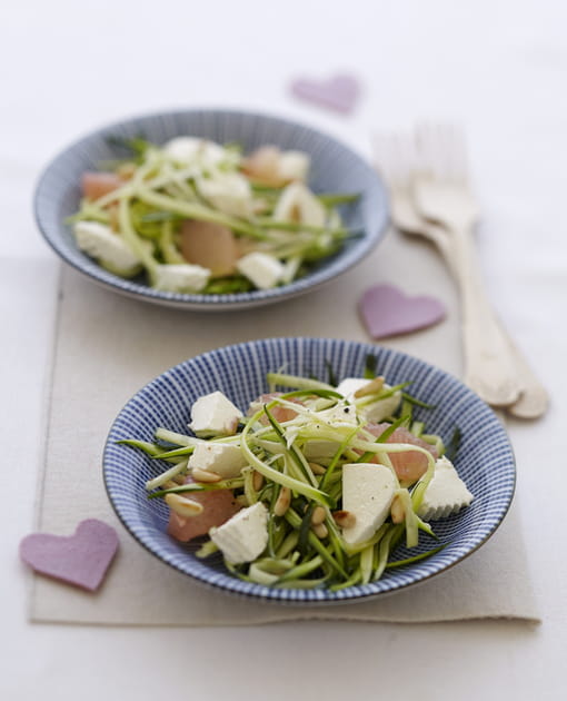 Salade de courgettes au Caprice des Anges
