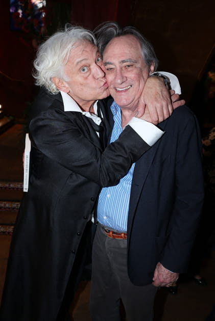 Laurent Boyer, joyeux luron avec Philippe Lavil à la soirée de François Bernheim