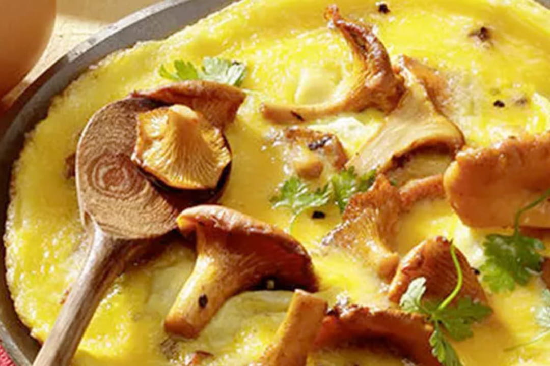 Omelette aux girolles
