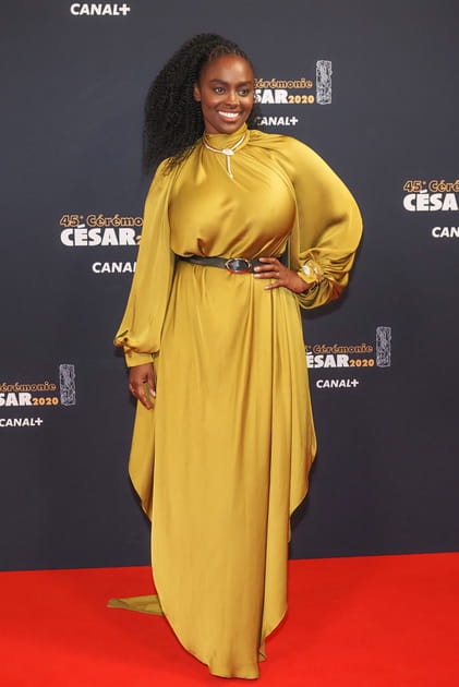 Aïssa Maiga en robe jaune