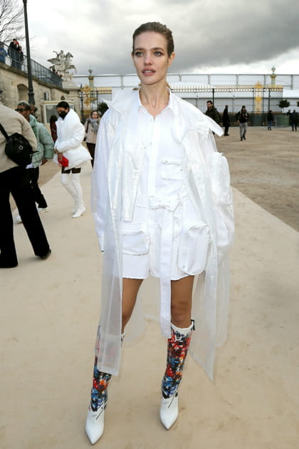 FLOP : Natalia Vodianova en total look blanc