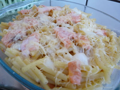 Pâtes au saumon fumé