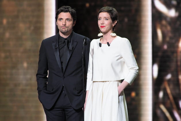 Rapha&euml;l Personnaz and Sara Giraudeau, remettants en noir et blanc