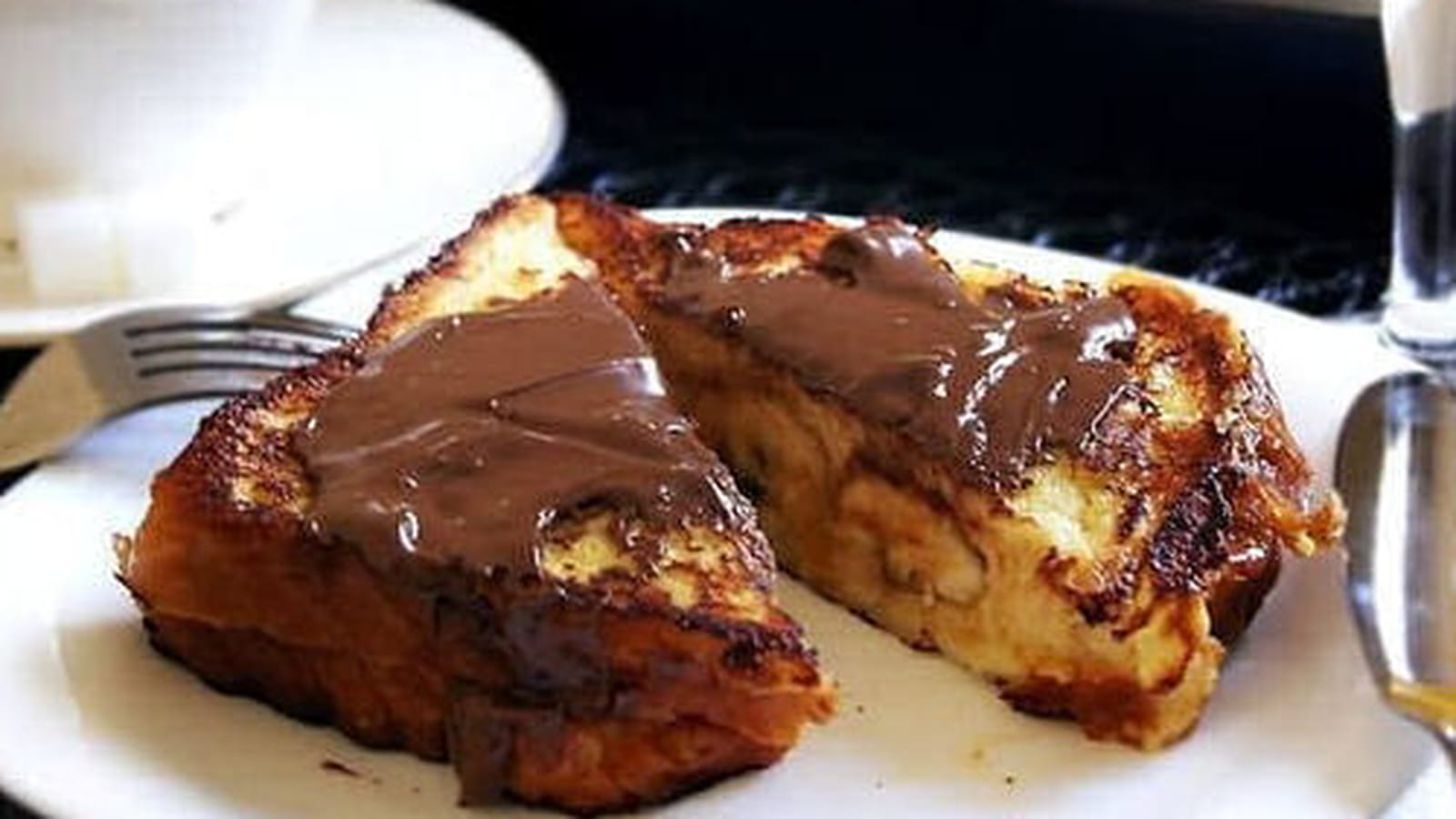 Pain perdu à la banane et Nutella