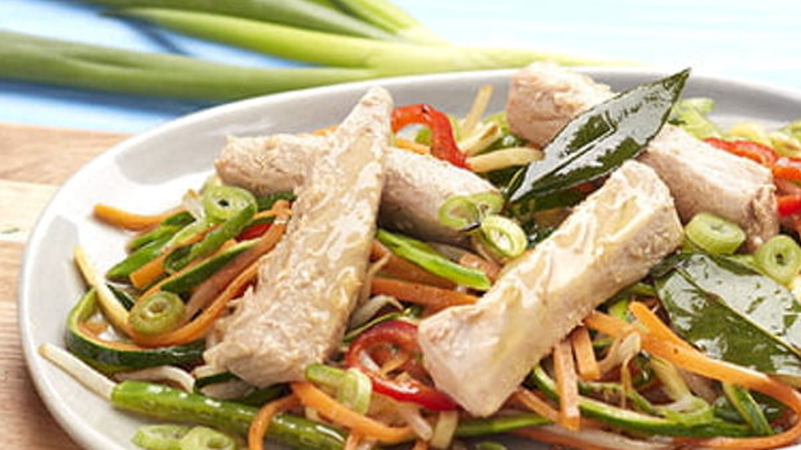 Wok de légumes croquants