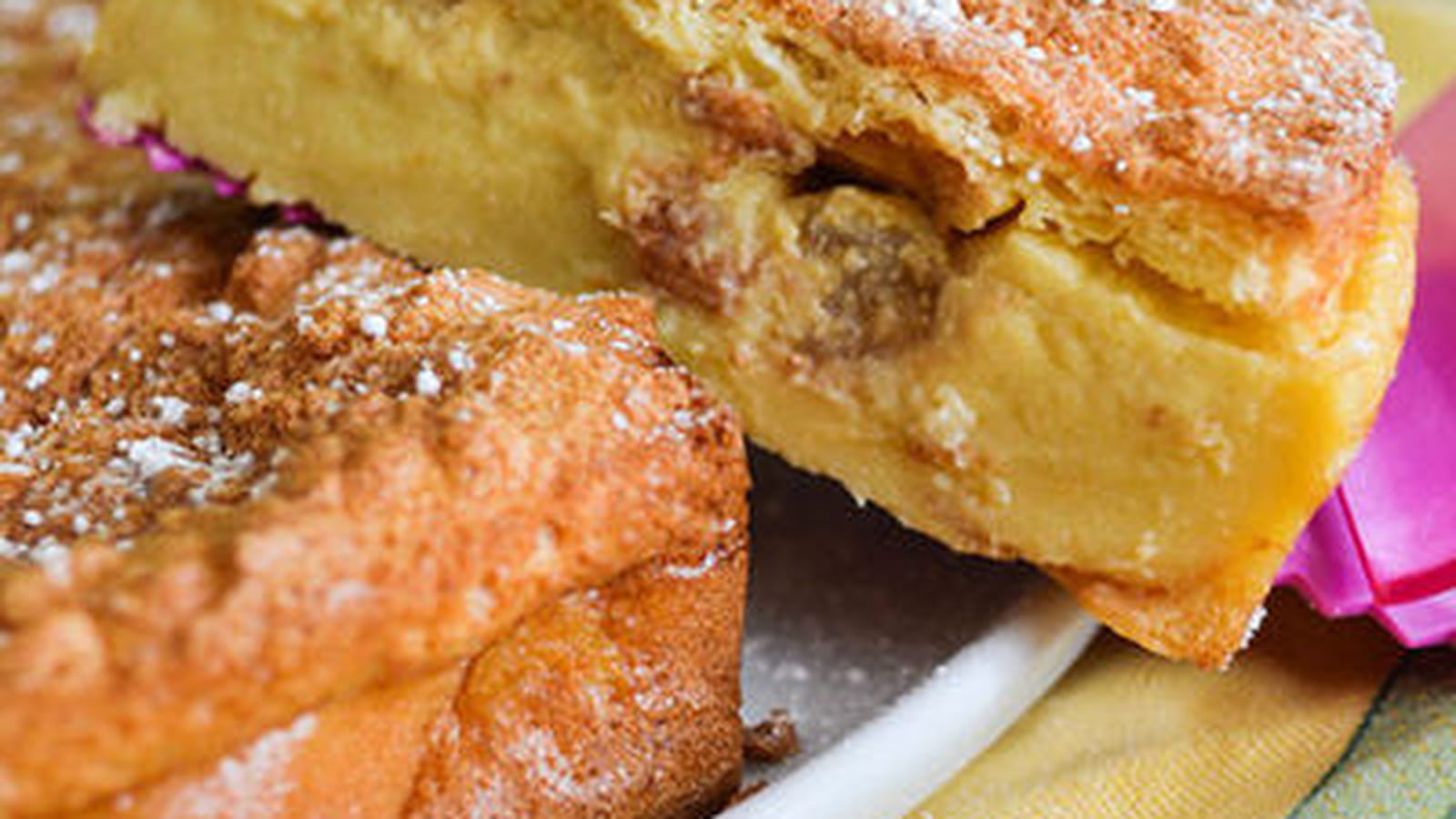 Gâteau magique aux pommes caramélisées