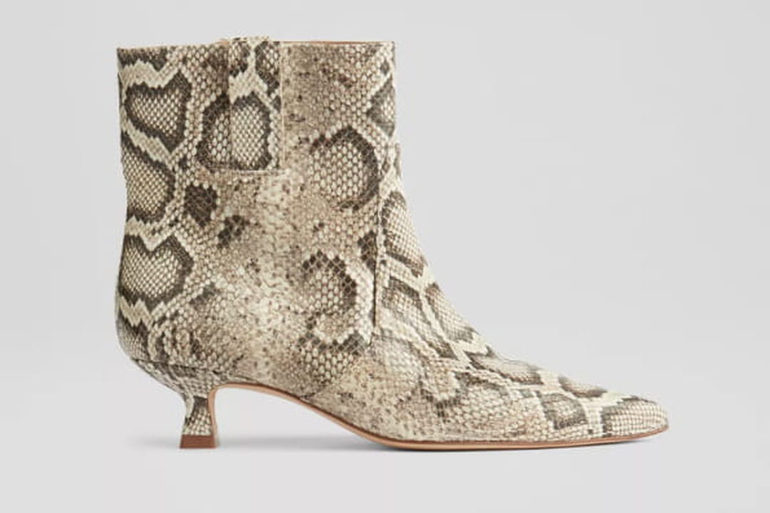 Bottines Catalina Yoki Marron Imprimé Serpent - Taille 8.5 US, Neuves Avec Boîte