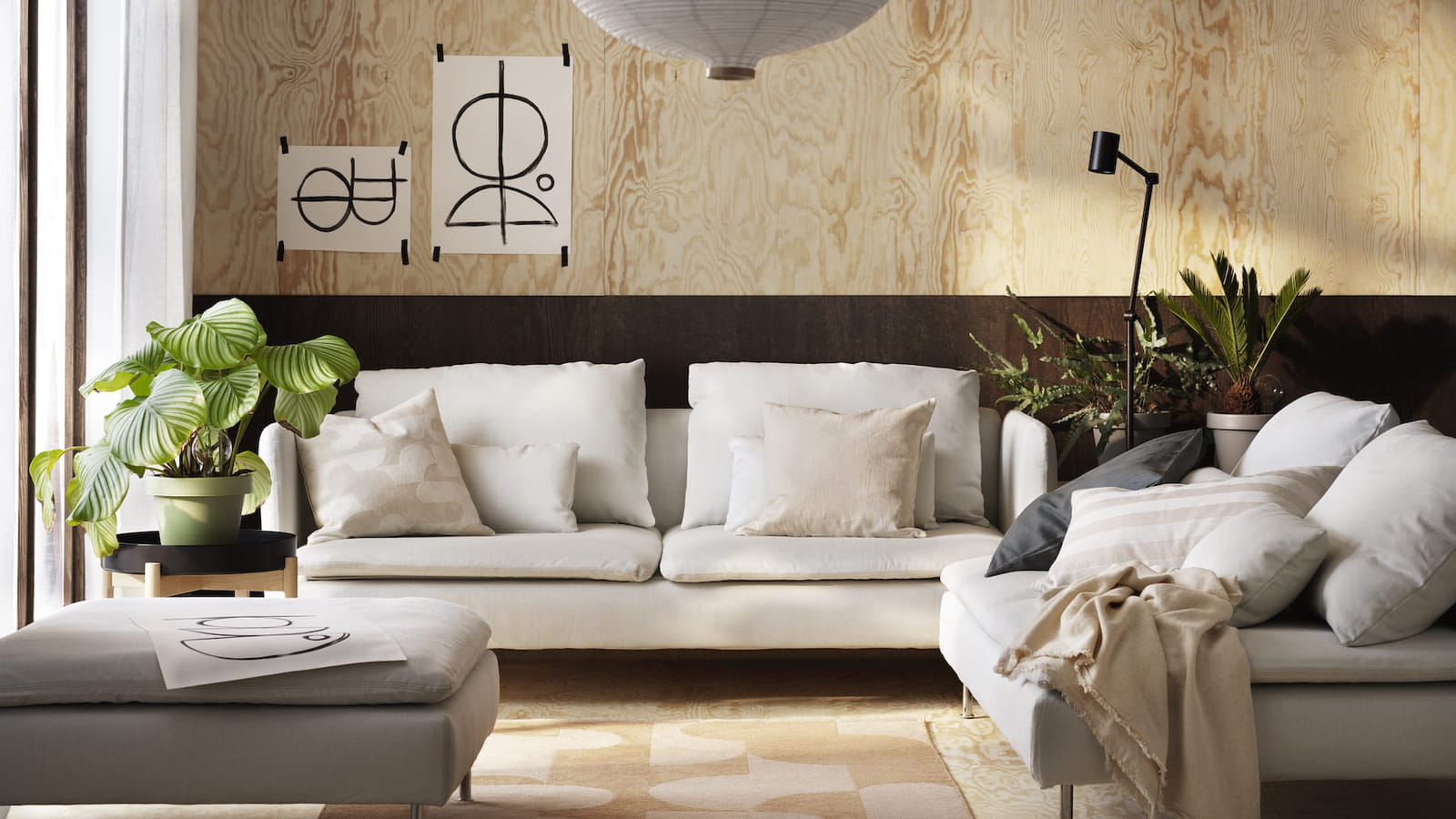 Canapé Ikea pour une déco scandinave