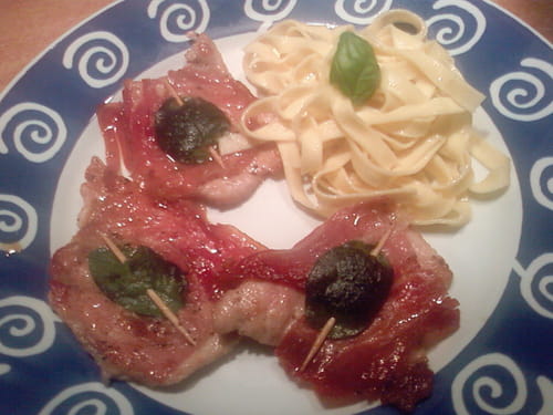 Saltimbocca de dinde au martini