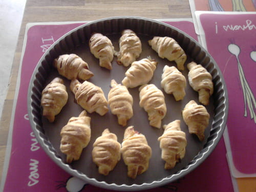 Croissants salés façon bouchées apéritives