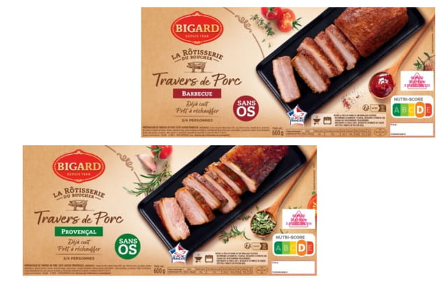Travers de porc sans os Bigard