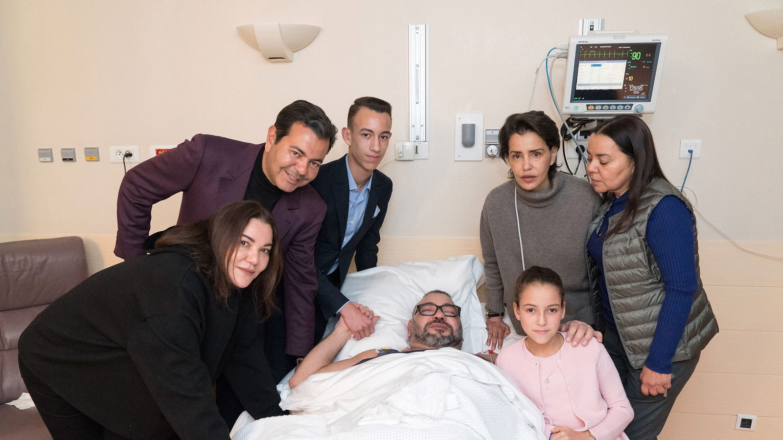 Mohammed VI, entourée de sa famille