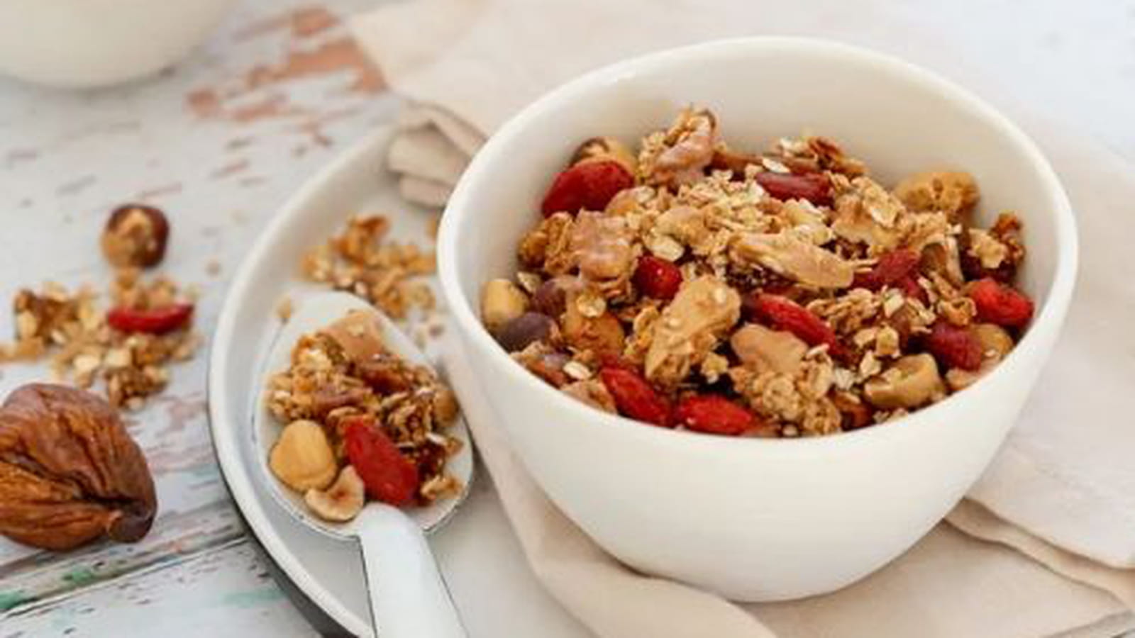 Granola fruits secs, figues et baie de goji