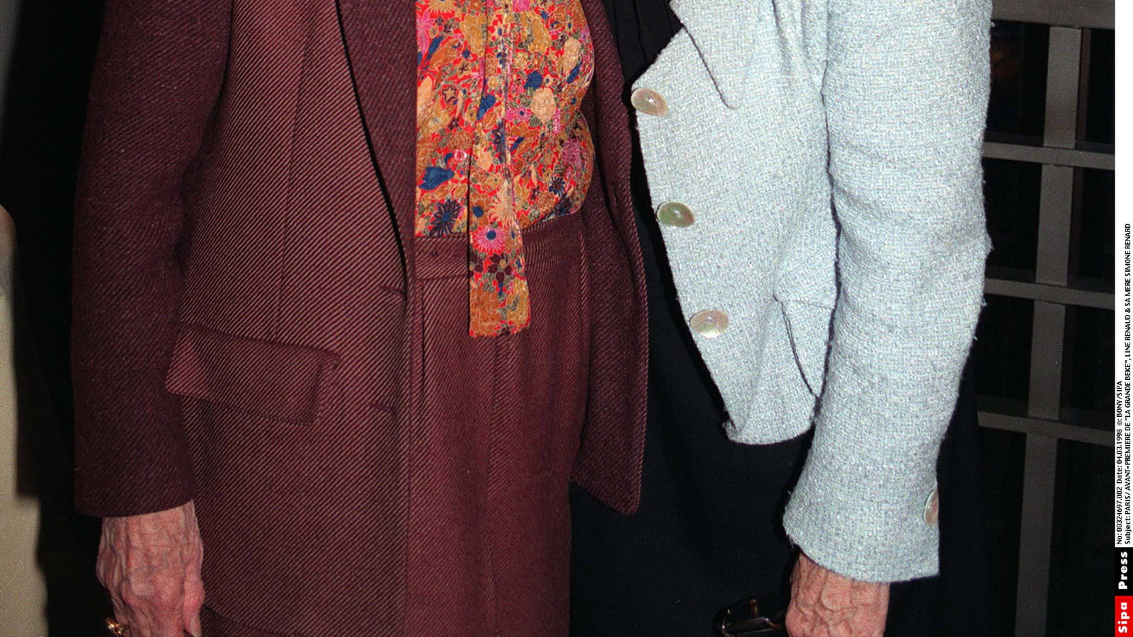 Line Renaud et sa mère, Simone Renard