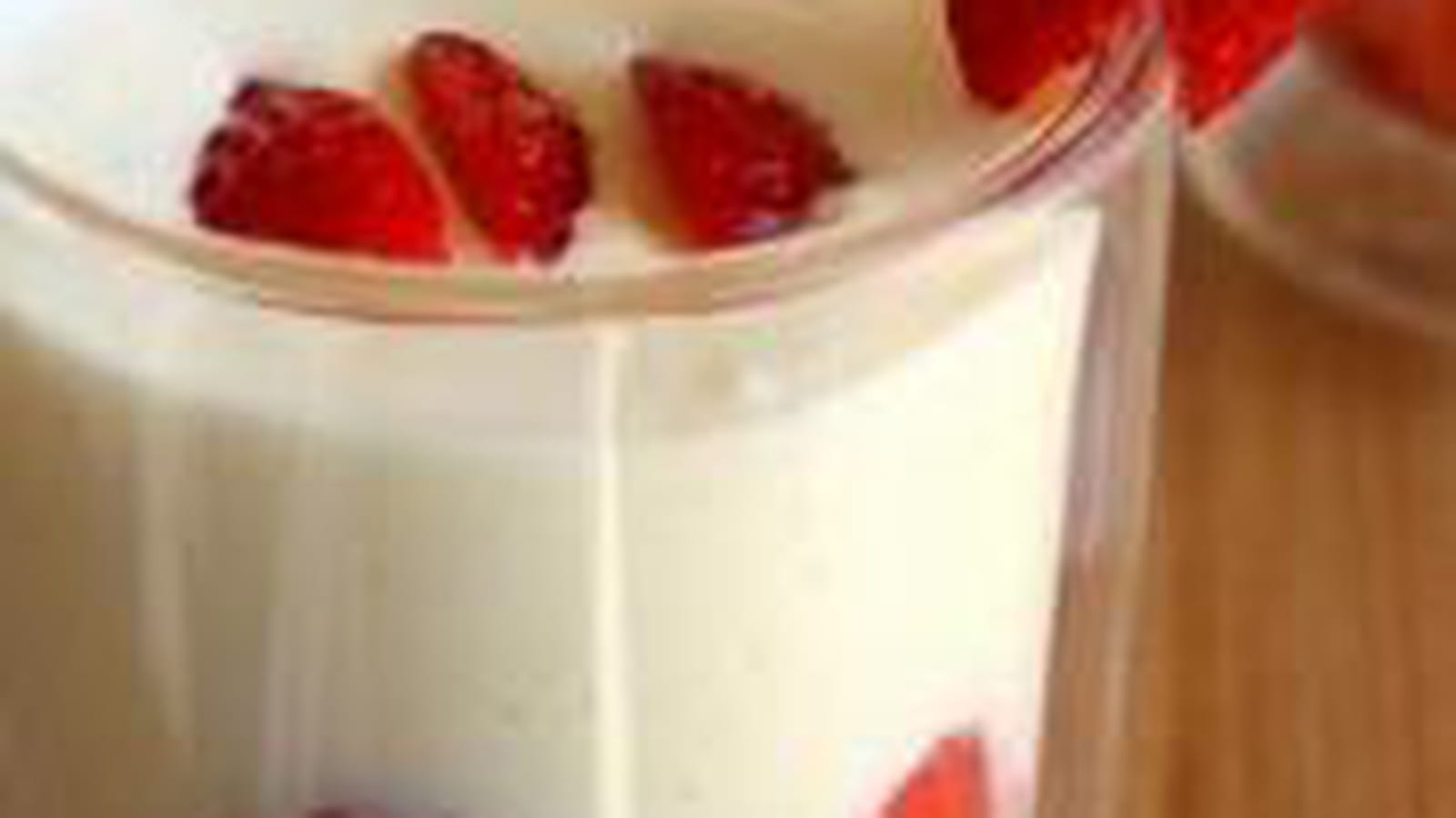 Verrines façon fraisier