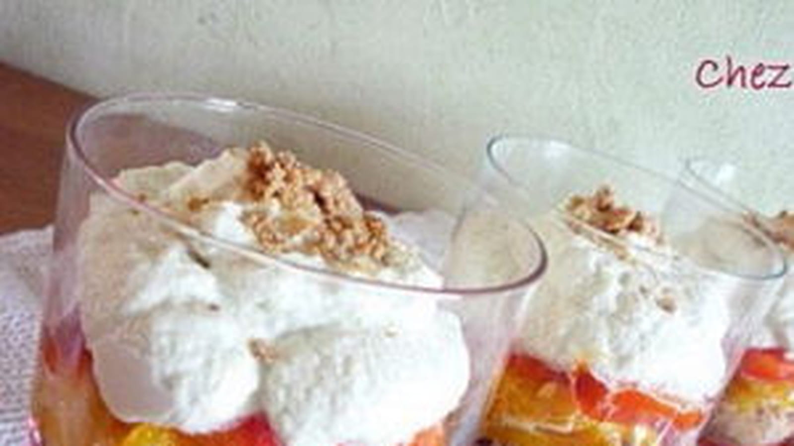 Lit de poivrons et crumble