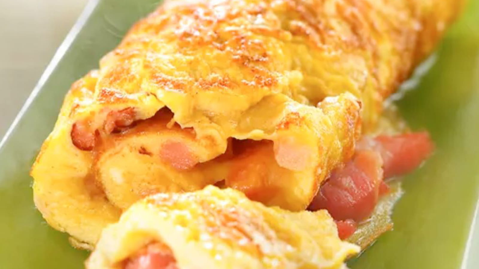 Omelette au jambon ou au lard