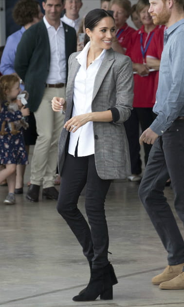 Le blazer gris de Meghan Markle