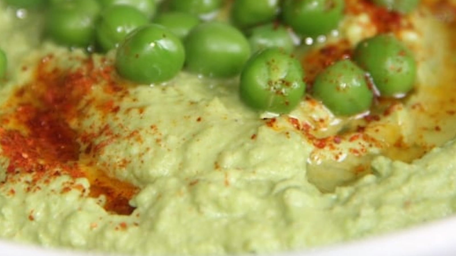 Houmous de petits pois au cumin