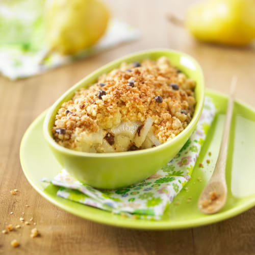 crumble Poire et Chocolat