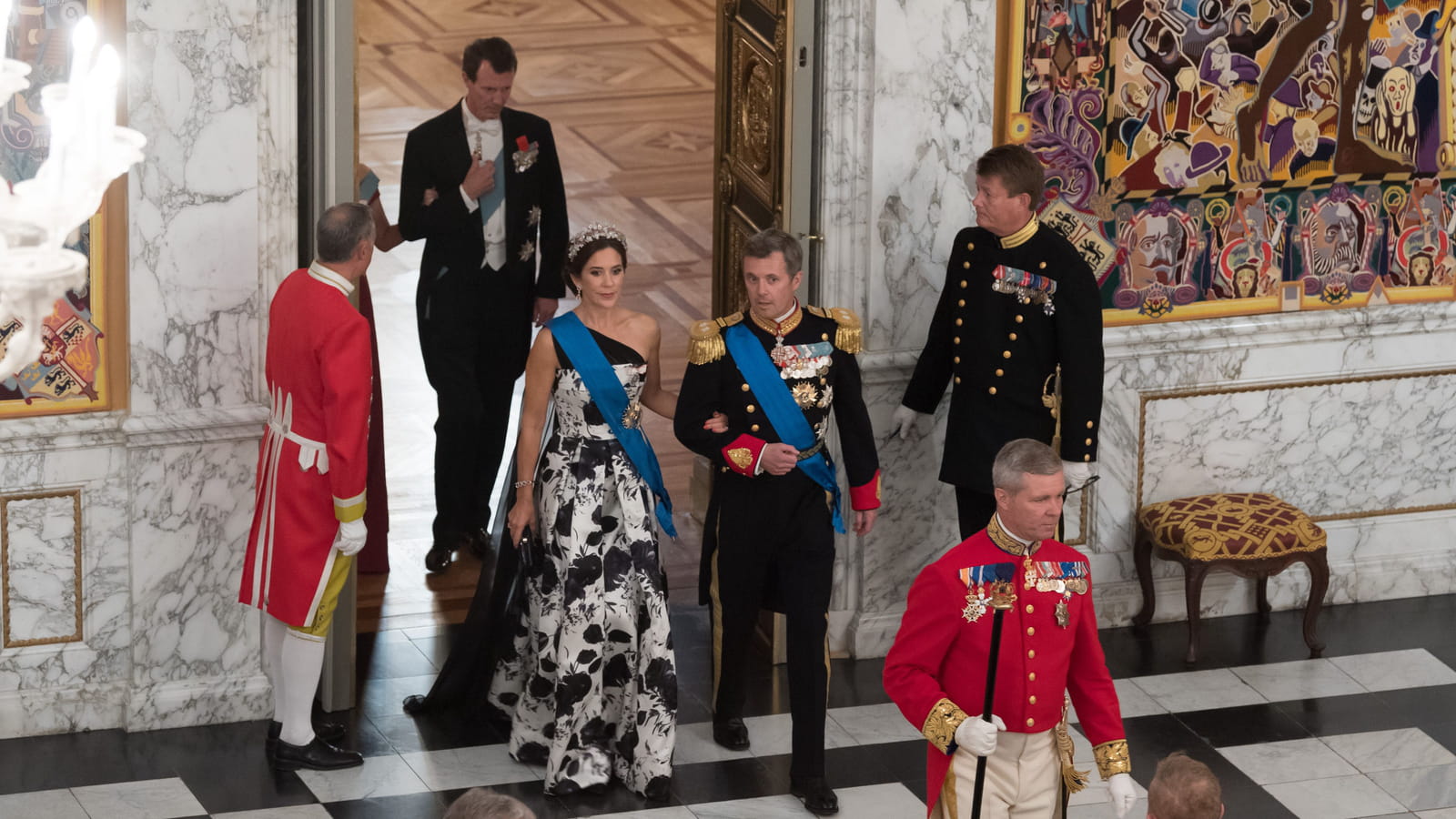 La princesse Mary et le prince Frederik font leur entrée