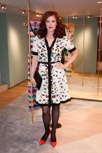 Audrey Fleurot, flamboyante &agrave; l'ouverture de la boutique Missoni