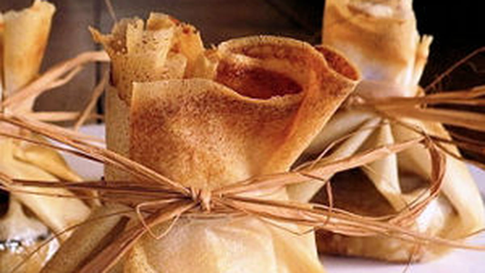 Aumônières normandes en feuilles de bricks