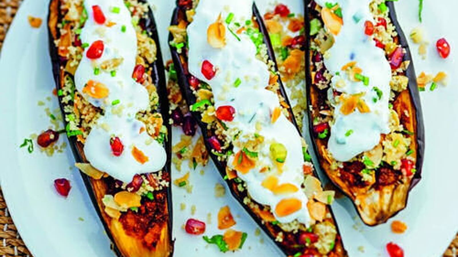 Aubergines épicées au yaourt