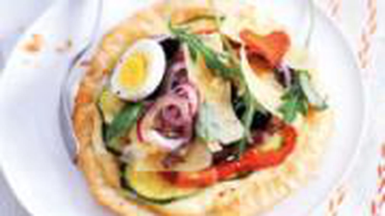 Tarte fine de légumes grillés