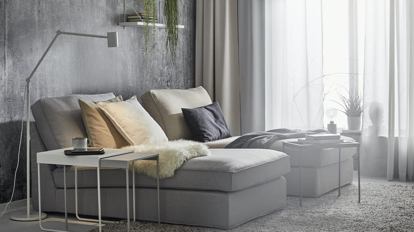 Canapé Ikea en mode duo 
