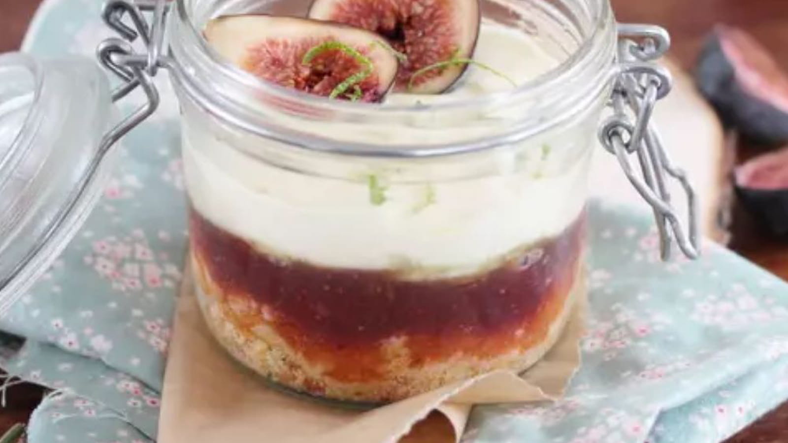 Tiramisu aux figues et biscuits sablés