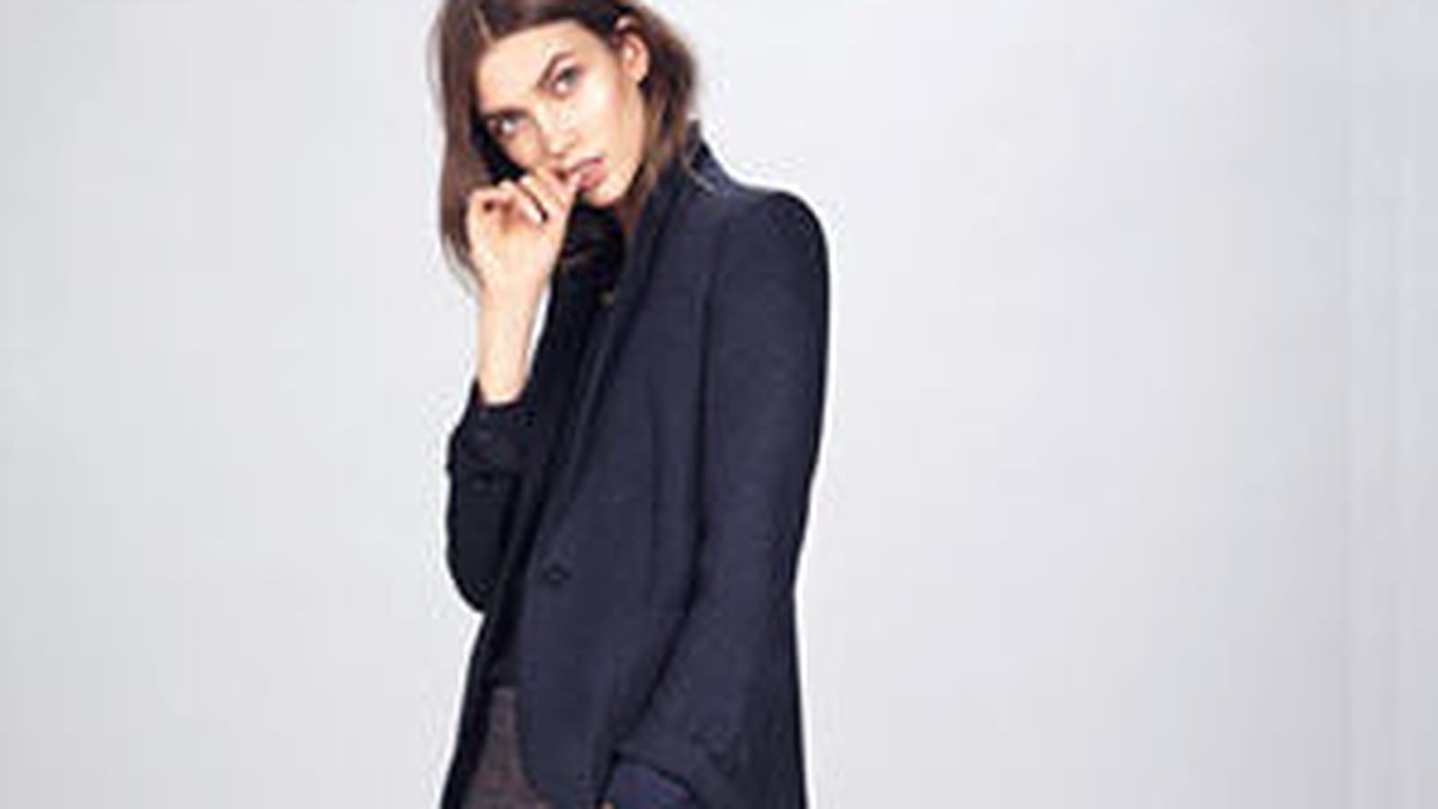 Pantalon en laine à carreaux de Mango
