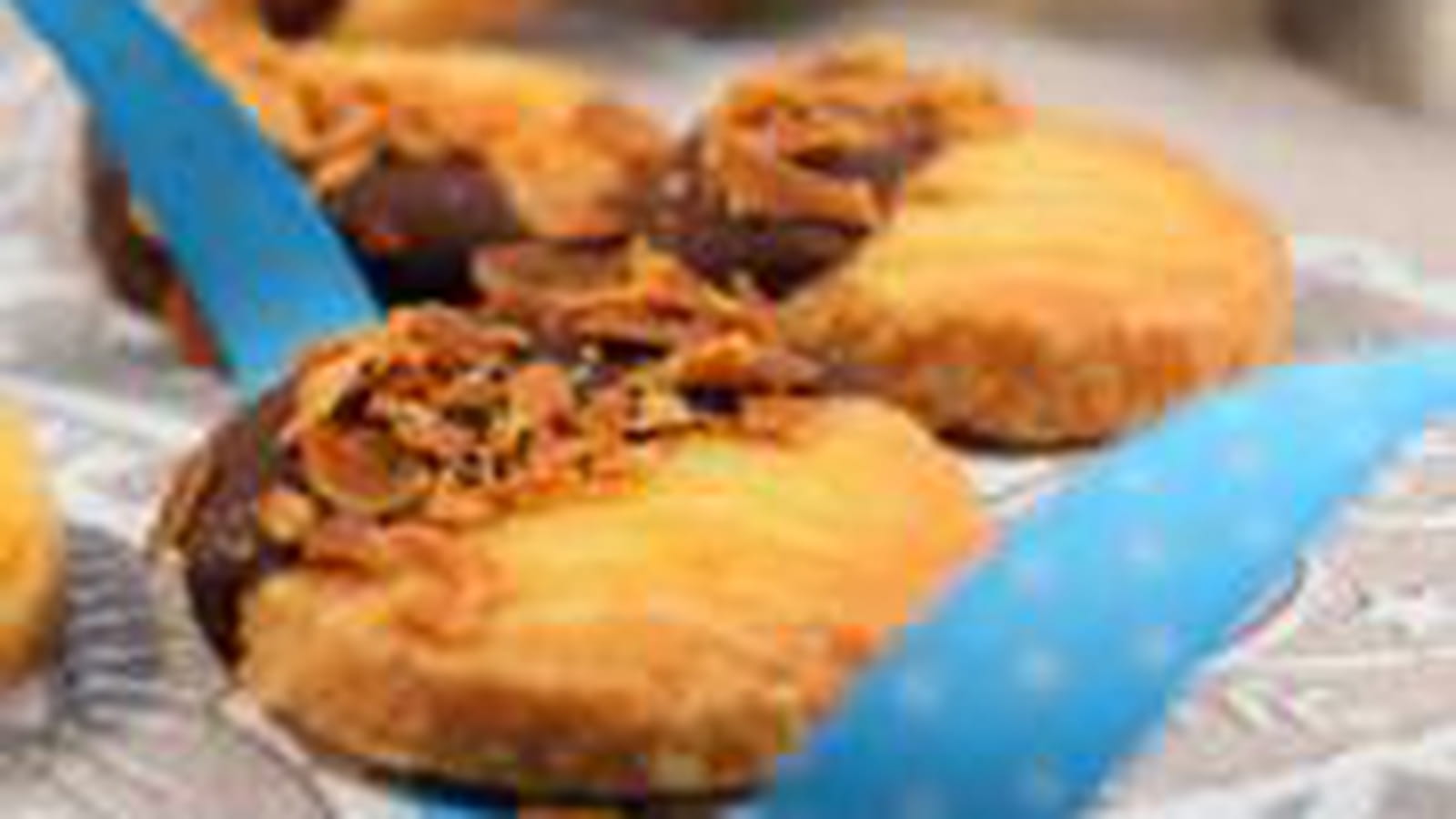Petits sablés amandes et chocolat noir